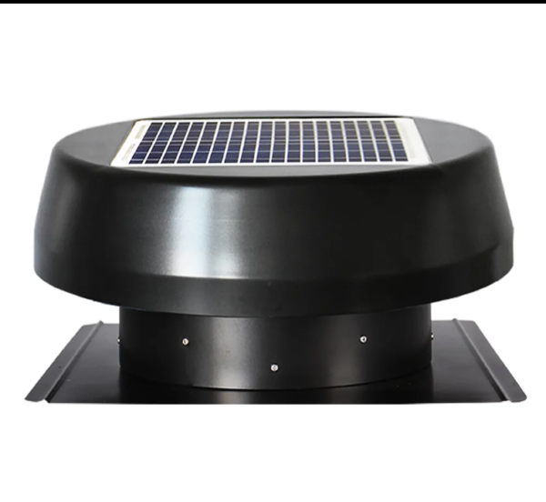 solar fan black